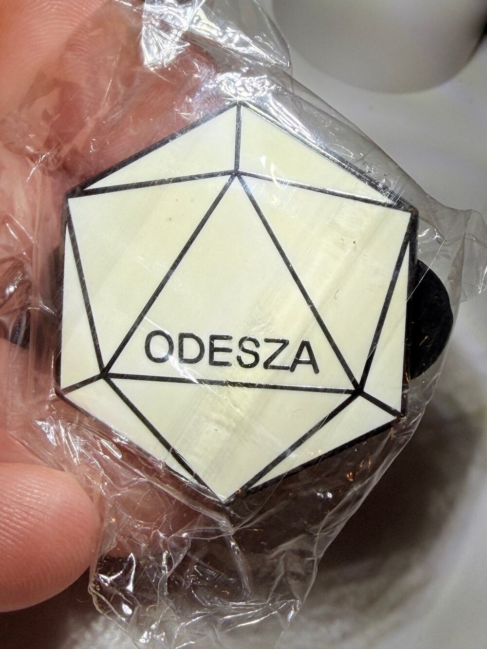 ODESZA LE #017 Icosahedron Logo Pearlescent Enamel Pin Electronic Music Sealed